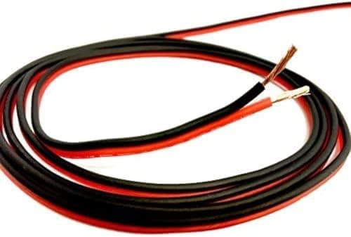 Electrical Power Cable Wire,Copper Speaker Wire - Black Red (0.5mm) 1 meter Electronic wire