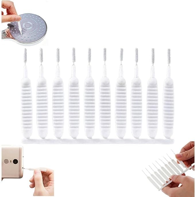 Precision Cleaning Brush with Nylon Bristles for Cleaning Shower Head Gaps and Narrow Gaps, Helps Remove Dirt and Debris from Small Spaces, Suitable for Bathroom, Bottles, Pipes, Home Use