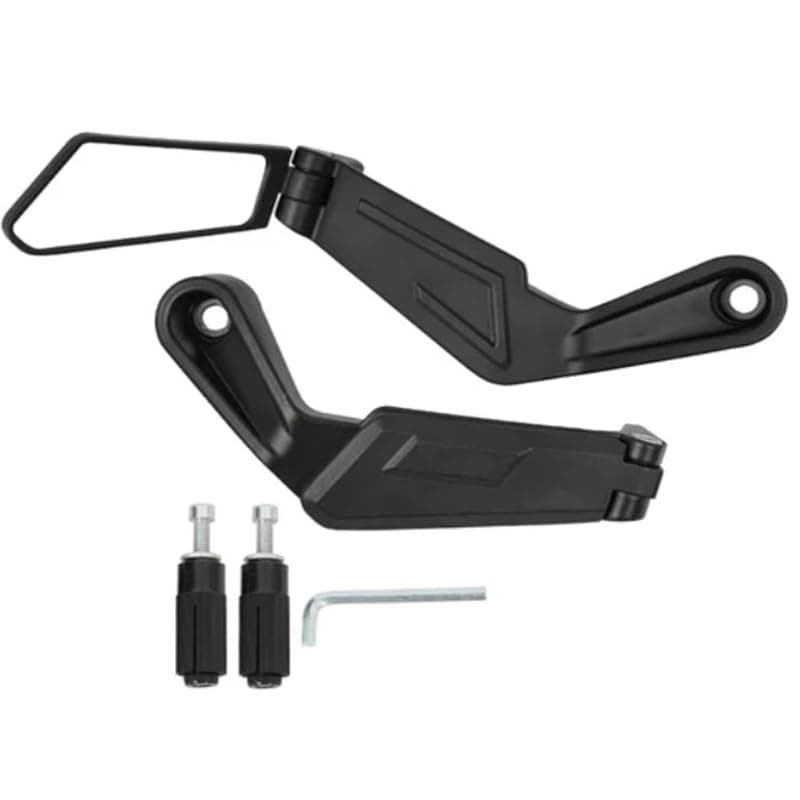 Motorcycle handlebar-end mirrors with integrated controls; aerodynamic, folding sports rearview mirrors; universal modification accessories for motorcycles and scooters from lokyboy Vehicle mirror