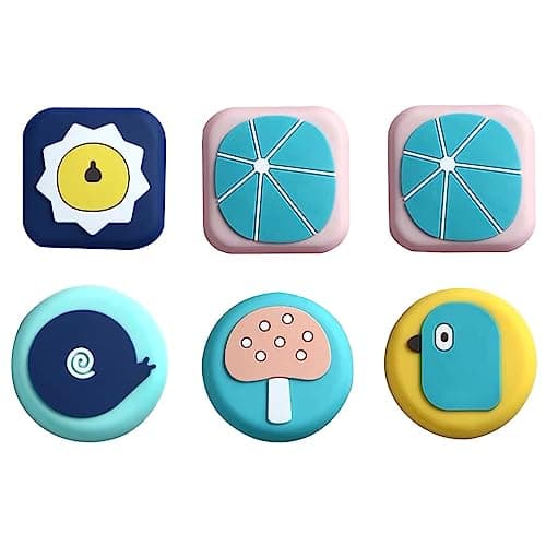 SIYANSHU Self-Adhesive Cartoon Animals Wall Protector Door Knob Wall Shield Rubber Buffer Crash Pads Door Stoppers for Furniture (Color/Design May Vary). (2) Doorstop