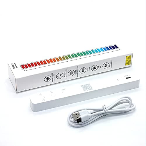 SOLHEVN Smart USB RGB Led Light Bar Bulid in Sentitive Mic for Music Sound Control Srhythm Led Desk Lamp 18 Color Modes Adjustable Brightness Led Strip Lights ACG Built-in for Car Computer