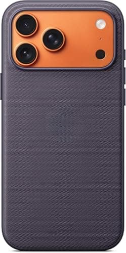 ECO Offical Woven Fabric case for iPhone 17 Pro Max & 18 Pro Max Cover, Shockproof Woven Fabric, Raised Camera Edge, Anti-Slip, Compatible with Wireless Charger, Woven Shockproof Case (Grape Purple) Cellular phone case