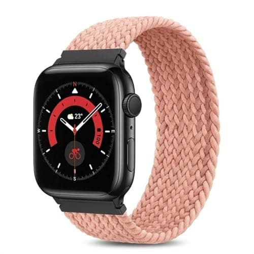 Braided Solo Loop Band Strap Braided Solo Loop Compatible with Apple Watch Series 10 45mm 44mm 42mm /46mm /49mm, Nylon Replacement Wristband for Series SE/large Size