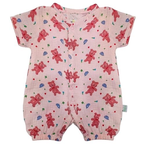 Baby Shoora Girls Half Sleeves Bodysuit Printed Bears Half Sleeves Bodysuit (pack of 1)