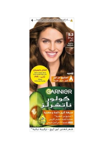 Garnier Color Naturals Permanent Hair Color 5.3 Light Golden Brown 112ml – Scratch & Win Pack Hair coloring agent