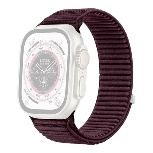 Nylon Loop Sport Band Compatible with Apple Watch Series 11/10/9/8/7/6/5/4/3/2/1 SE3 SE2 SE Ultra3/2/1,44mm 45mm 46mm 49mm, Soft Adjustable Fabric Velcro Replacement Strap