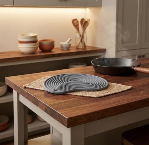 Heat Resistant Silicone Kitchen Mat for Hot Pots and Pans Non-Slip Trivet