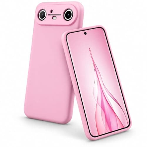 Premium Soft Silicone Phone Case, Slim Shockproof Protective Cover with Raised Camera Protection, Smooth Grip and Precise Cutouts, Compatible with Tecno Spark Slim, Pink