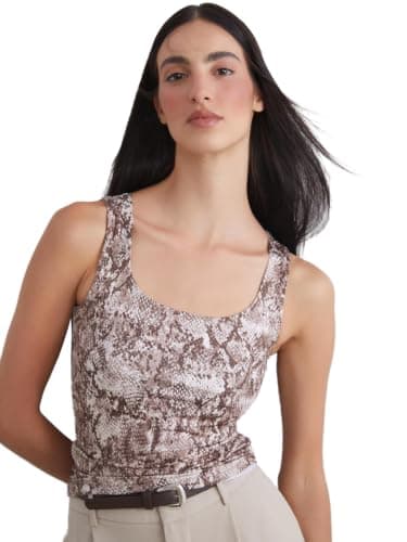 LC WAIKIKI Woman U Neck Patterned Women's Tank Top