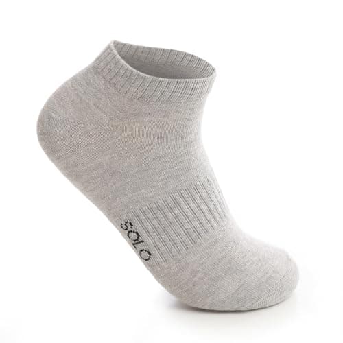 Solo Men Basic Sneaker 1Pair Socks One Size Grey Melange
