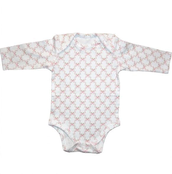 lovely land Baby Girls Printted Sleeves Onesie Shapewear Bodysuit (pack of 1)