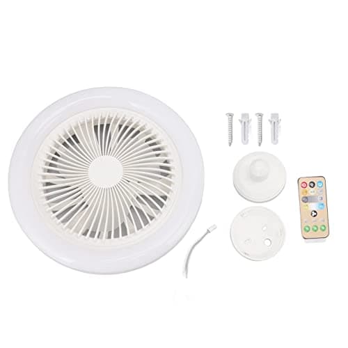 Deosdum 36W Small Ceiling Light Fan with 3 Light Sources, 3 Speed Adjustment, Remote Control, Timing, for Kids Room, Living Room, Bedroom Light fixture