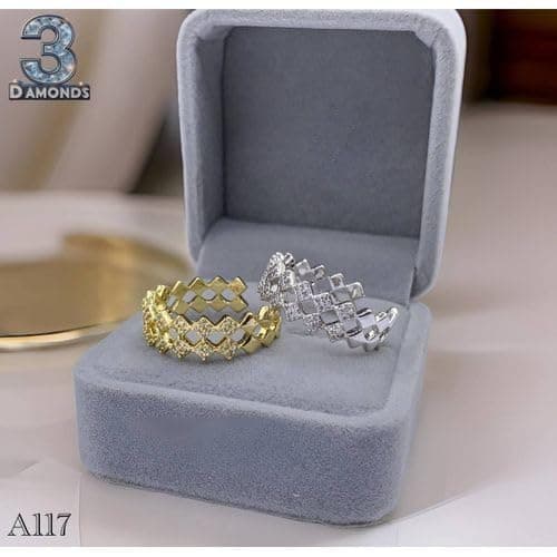 3 Diamonds 292474661779624 Platinum & Rhodium-Plated Lattice Crystal Ring – Bold Silver Styles-1