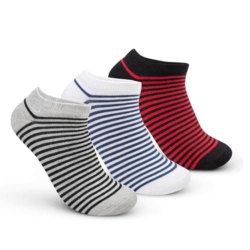STITCH Mens Pack of 3 Lycra Ankle Casual Socks