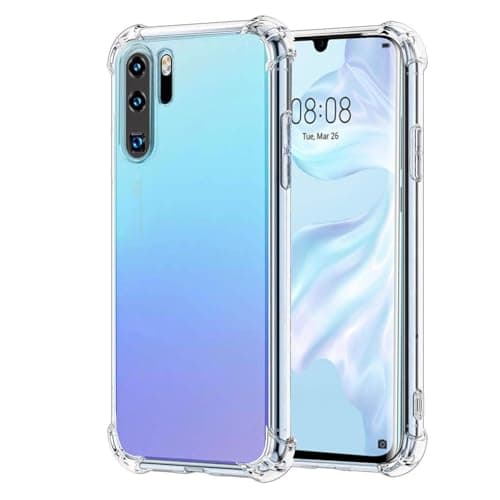 CooToly Fit for Huawei P30 Pro Clear TPU Phone Case Cover,Soft Slim Fit, Shockproof 6.47 Inch Cellular phone case