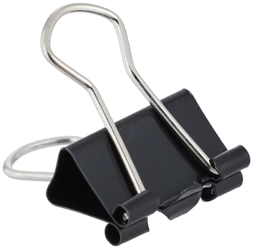 Belal dl0005 multi-use packet paper blinder clips 12 pack, 19 mm size, black Office products