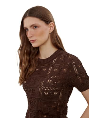 LC WAIKIKI Woman Crew Neck Hole-Knitted Women's Knitwear Sweater