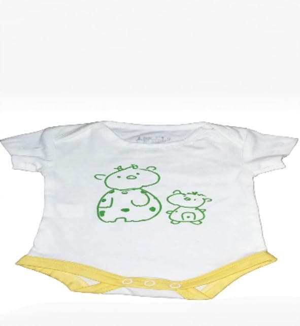 lovely land Baby Boys S/S Body Printted Bear Shapewear Bodysuit (pack of 1)