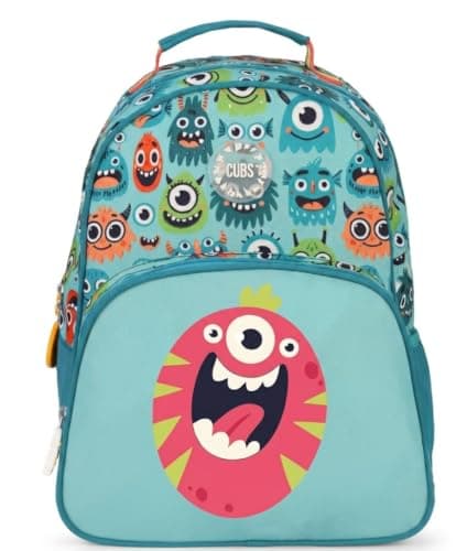 Cubs Mint Green Monsters Letter O Pre-School Backpack 20L
