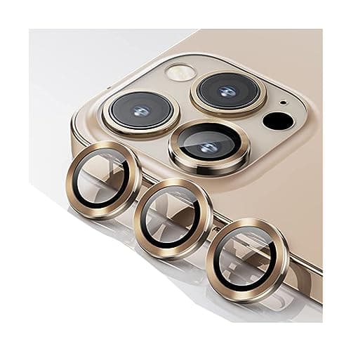 DIGI CORE Camera Lens Protector Compatible With Apple iPhone 13 Pro/ 13 Pro Max Keep Original Camera HD Glass Camera Lens Screen Cover Film For iPhone 13 Pro/13 Pro Max Gold