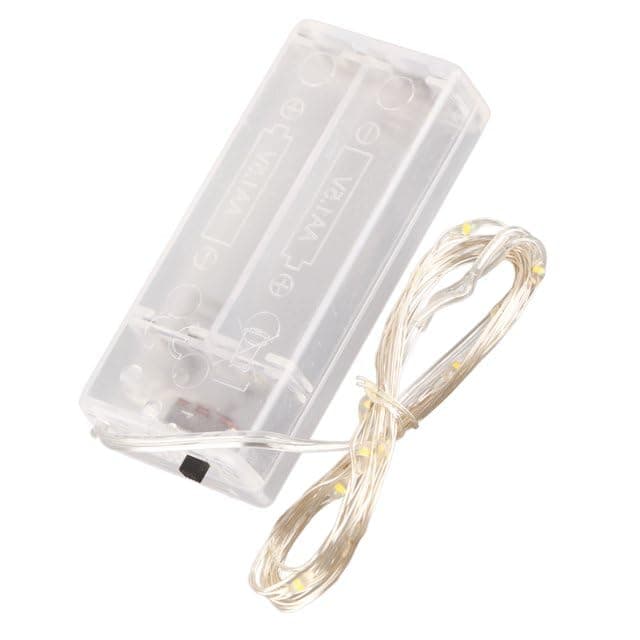 Battery Operated LED Rope Lights with Timer, 20 LEDs on Copper Wire Flexible Decorative Lighting for Indoor Outdoor Decoration, Energy Saving String light