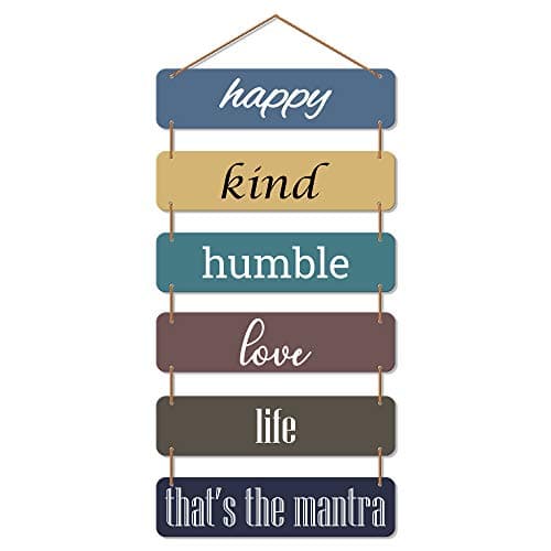 RAG28 Vintage Designer Wooden Wall Hangings Home Decor Items, Large, Multicolor Decorative signage