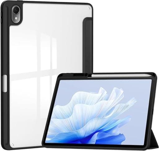 Case for Lenovo Tab Matepad se 11 inch 2023,Leather Case and Foldable Stand Cover Ultra-Thin and Lightweight Cover Coque for Lenovo Tab Matepad se 11 inch 2023. (Evo Black) Portable electronic device cover