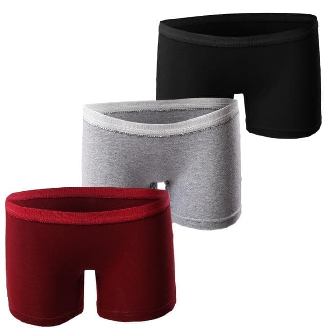 Mesery Bundle Of 3 Stretch Cotton Hotshort Panties Underpants