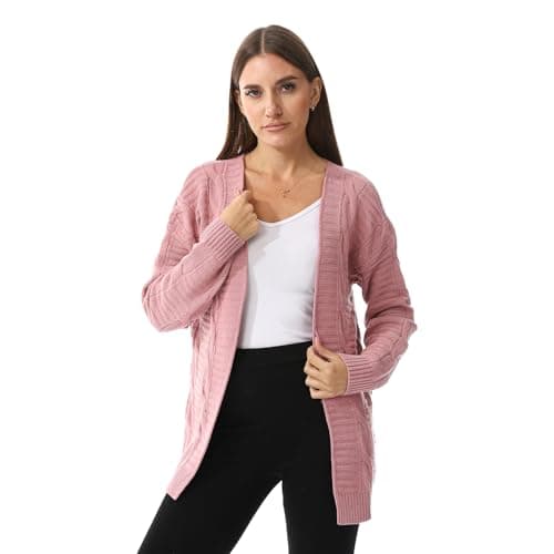 CAESAR Womens Womens Wool Open Cardigan Womens Wool Open Cardigan Sweater