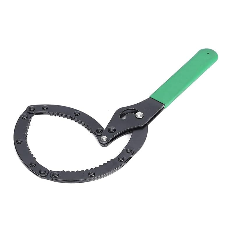 KaberTrade KaberTrade Adjustable Automotive Oil Filter Removal Wrench with Anti-Slip Rubber Handle (Type Shackle or Clamp Medium Size 75-96mm Code:10137) Pliers