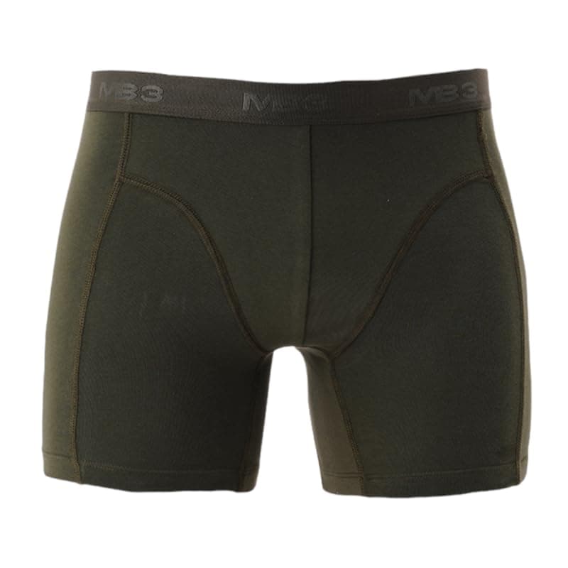 MB3 Mens Cotton Solid Boxer Short Base Layer Underwear (pack of 1) Underpants