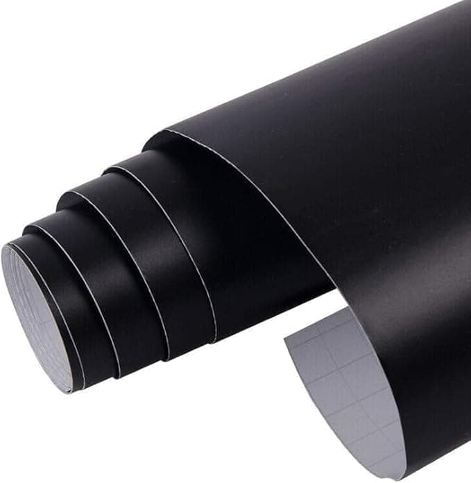 SACAR Vinyl Roll for Car - Home Office Decoration - Matte Black - 30cm Wide x 5m Length