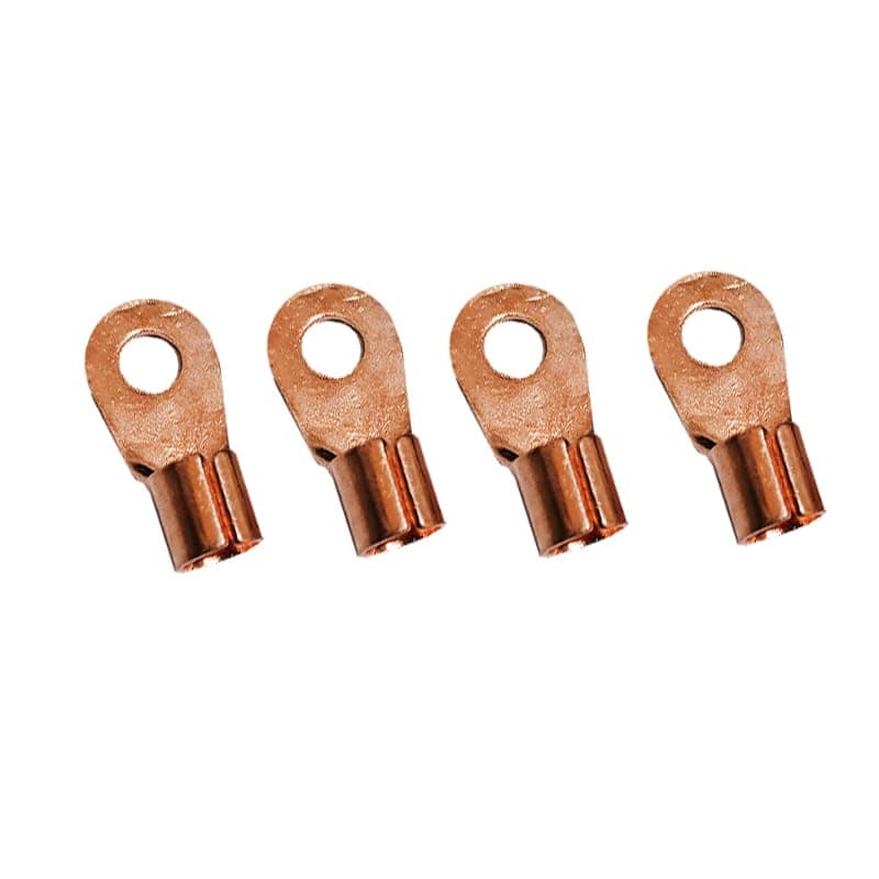 KaberMisr 2020 Battery Cable Terminal, Tube Ring Terminal Connector, Round Holes for Car and General Fittings (Locked Bracket - Size 13-4 Piece) Electronic component terminal