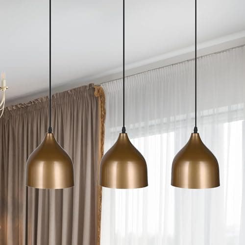 ElRawda Lighting El rawda rl-na-017 naomi triple ceiling lamp golden Light fixture