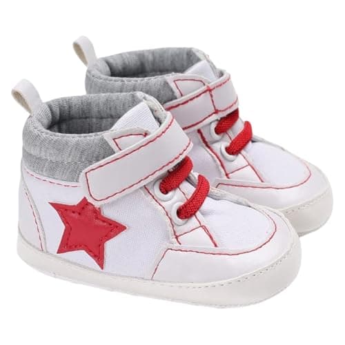 Mix&Max baby-boys Emboridered Star Sneakers Synthetic Fibers Sneaker Shoes
