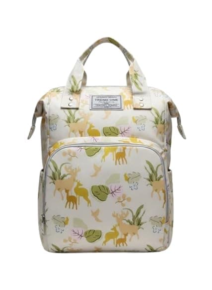 Mommy Backpack Baby Essentials Multi-Pocket Organizer Bag Waterproof Lightweight Multicolor – Size 38x26cm, Depth 23cm