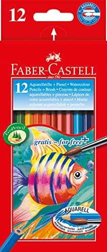 Faber-Castell Paint Brushes, Set of 12, Assorted Colours Writing instrument