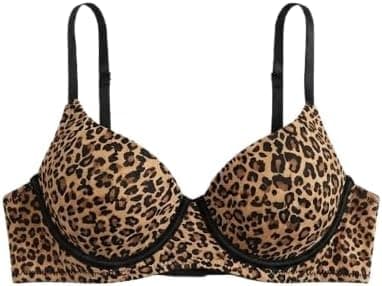 Women's Bra – Leopard Print | Soft and Comfortable Material and Practical Design for Everyday Use – Code 7650