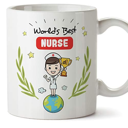 MUGFFINS nurse. Original Mug cup World's best Nurse - 11 oz Ceramic Drinking cup