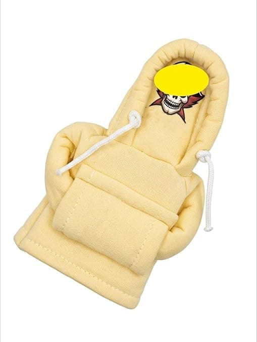 1 Piece Yellow Fabric Shift Knob Decoration Cover Auto part