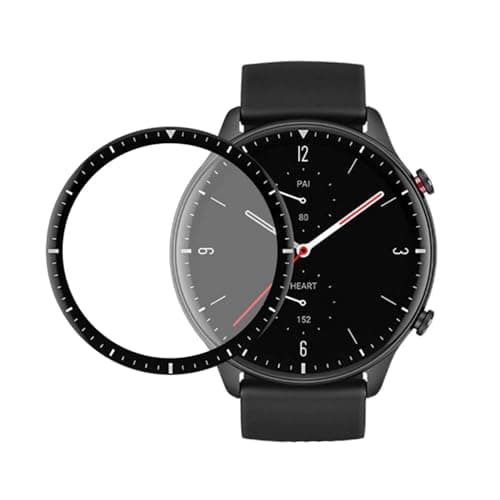 ELMO3EZZ Screen Protector Compatible with Amaizfit GTR 2/ GTR2e Watch, 3D Soft Curved Edge Protection Film [Anti-Scratch] [Bubble Free] [Extremely Shatter-Resistant] [Highly Sensitive] (Not Glass)