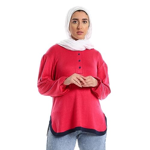 JAMILA Women Upper Buttoned Long Sleeves Top SHIRT