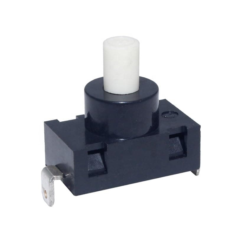Electric Pressure Switch Replacement for Vacuum Cleaner and Many Other Compatible Devices Single Push Button 250V, 10 Amp, Black Electronic switch