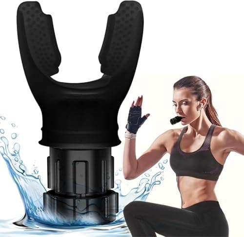 SportQ Portable Lung Breathing Trainer, Anti-Breath Trainer for Oral and Muscle Exercise, Daily Fitness Training, Easy to Clean Design Sporting goods