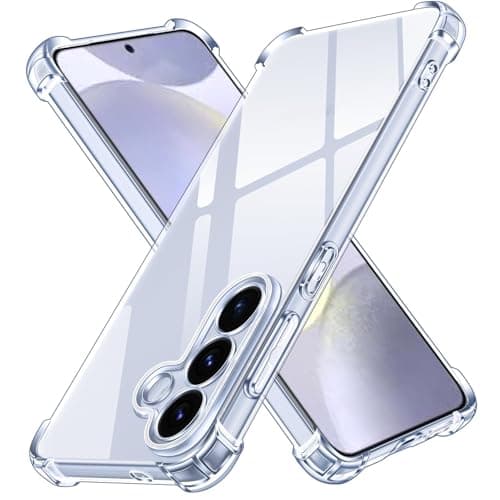 for Samsung Galaxy S26 Case, 4-Corner Airbags Shockproof Protection, Slim Thin Lightweight TPU Back Cover, Anti-Yellowing Precise Cutouts Scratch-Resistant Shell - Clear Cellular phone case