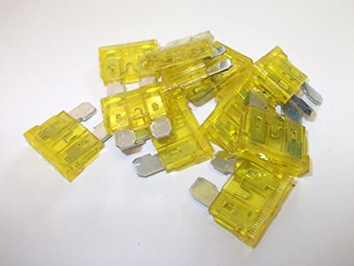 QQCherry 20A Standard Car Auto Blade Fuse 20 Amp ATO - Pack of 10