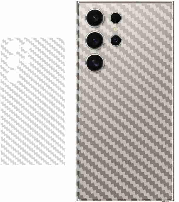 ARROWS Carbon Fiber Flexible Back Screen Anti Scratch Bubble Free Compatible With Samsung S24 ultra - clear (one piece) Cellular phone case