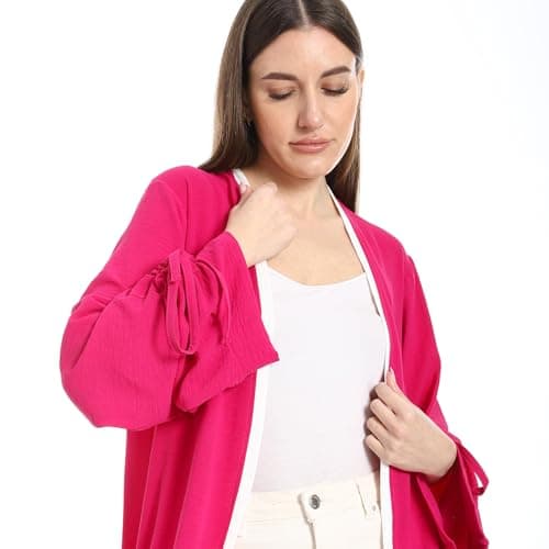 CAESAR Womens Women's long cardigan with stripes on the sleeves Women's long cardigan with stripes on the sleeves (pack of 1) Sweater
