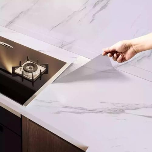 Special Mother's Day Gifts:Marbella Marble Roll Sticker (60cm Wide x 5m) - Al Dahr Foil Thermal Adhesive Anti-fire Adhesive Film - Now Available in Pegui Belle Store Sticker decal