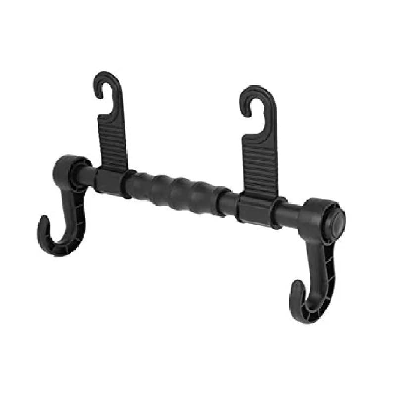 KaberTrade Car Seat Headrest Hooks for Back Organizer Storage Hook Purse Holder Fits All Cars Women Bags Clothes Coats Grocery Bags (1 Piece 2 Hook, Code:8737) - KaberTrade